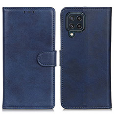 Coque Portefeuille Livre Cuir Etui Clapet A05D pour Samsung Galaxy M32 4G Bleu