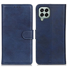 Coque Portefeuille Livre Cuir Etui Clapet A05D pour Samsung Galaxy M33 5G Bleu