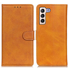 Coque Portefeuille Livre Cuir Etui Clapet A05D pour Samsung Galaxy S21 5G Marron