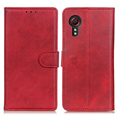 Coque Portefeuille Livre Cuir Etui Clapet A05D pour Samsung Galaxy XCover 5 SM-G525F Rouge