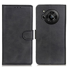 Coque Portefeuille Livre Cuir Etui Clapet A05D pour Sharp Aquos R7s Noir