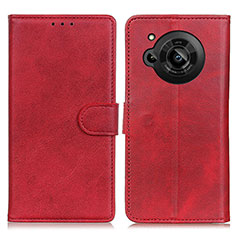 Coque Portefeuille Livre Cuir Etui Clapet A05D pour Sharp Aquos R7s Rouge