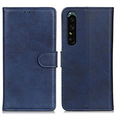 Coque Portefeuille Livre Cuir Etui Clapet A05D pour Sony Xperia 1 IV Bleu