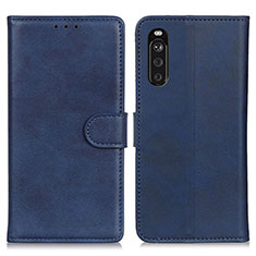 Coque Portefeuille Livre Cuir Etui Clapet A05D pour Sony Xperia 10 III Bleu