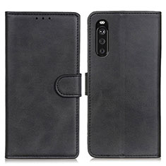 Coque Portefeuille Livre Cuir Etui Clapet A05D pour Sony Xperia 10 III Lite Noir