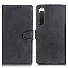 Coque Portefeuille Livre Cuir Etui Clapet A05D pour Sony Xperia 10 IV Noir