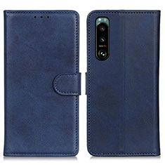 Coque Portefeuille Livre Cuir Etui Clapet A05D pour Sony Xperia 5 III Bleu