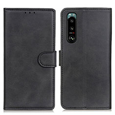 Coque Portefeuille Livre Cuir Etui Clapet A05D pour Sony Xperia 5 III SO-53B Noir