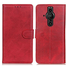 Coque Portefeuille Livre Cuir Etui Clapet A05D pour Sony Xperia PRO-I Rouge