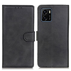 Coque Portefeuille Livre Cuir Etui Clapet A05D pour Vivo iQOO U5x Noir