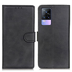 Coque Portefeuille Livre Cuir Etui Clapet A05D pour Vivo V21e 4G Noir