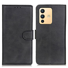 Coque Portefeuille Livre Cuir Etui Clapet A05D pour Vivo V23 5G Noir