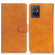 Coque Portefeuille Livre Cuir Etui Clapet A05D pour Vivo Y30 5G Marron