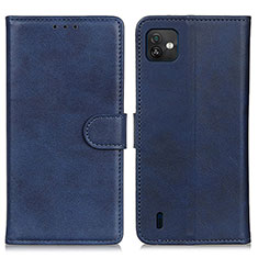 Coque Portefeuille Livre Cuir Etui Clapet A05D pour Wiko Y82 Bleu