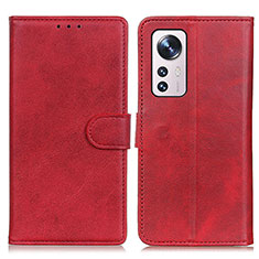 Coque Portefeuille Livre Cuir Etui Clapet A05D pour Xiaomi Mi 12 Lite 5G Rouge