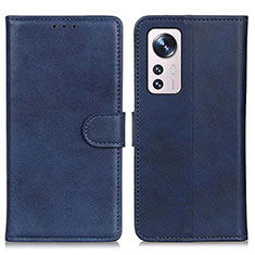 Coque Portefeuille Livre Cuir Etui Clapet A05D pour Xiaomi Mi 12S 5G Bleu