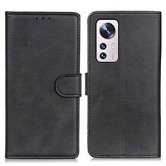 Coque Portefeuille Livre Cuir Etui Clapet A05D pour Xiaomi Mi 12S 5G Noir