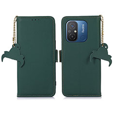 Coque Portefeuille Livre Cuir Etui Clapet A05D pour Xiaomi Redmi 11A 4G Vert