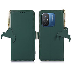 Coque Portefeuille Livre Cuir Etui Clapet A05D pour Xiaomi Redmi 12C 4G Vert