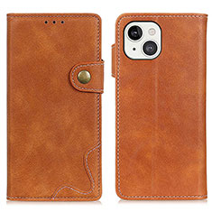 Coque Portefeuille Livre Cuir Etui Clapet A06 pour Apple iPhone 13 Mini Marron