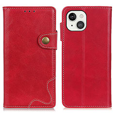 Coque Portefeuille Livre Cuir Etui Clapet A06 pour Apple iPhone 13 Mini Rouge