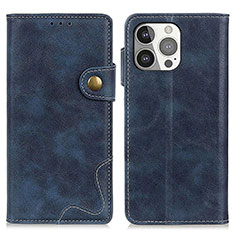 Coque Portefeuille Livre Cuir Etui Clapet A06 pour Apple iPhone 14 Pro Bleu