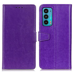 Coque Portefeuille Livre Cuir Etui Clapet A06D pour Motorola Moto Edge 20 5G Violet