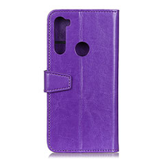 Coque Portefeuille Livre Cuir Etui Clapet A06D pour Motorola Moto One Fusion Plus Violet