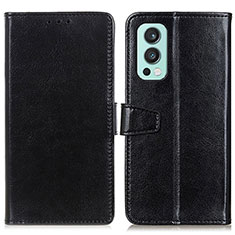 Coque Portefeuille Livre Cuir Etui Clapet A06D pour OnePlus Nord 2 5G Noir