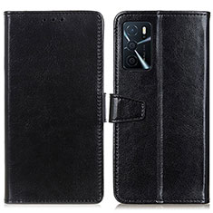 Coque Portefeuille Livre Cuir Etui Clapet A06D pour Oppo A16 Noir