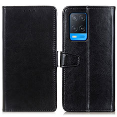 Coque Portefeuille Livre Cuir Etui Clapet A06D pour Oppo A54 4G Noir