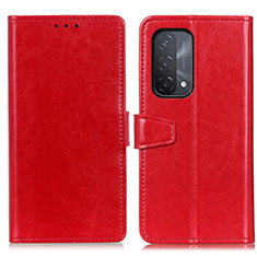 Coque Portefeuille Livre Cuir Etui Clapet A06D pour Oppo A54 5G Rouge