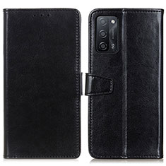 Coque Portefeuille Livre Cuir Etui Clapet A06D pour Oppo A55 5G Noir