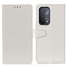 Coque Portefeuille Livre Cuir Etui Clapet A06D pour Oppo A74 5G Blanc