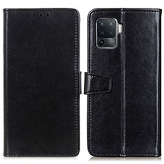 Coque Portefeuille Livre Cuir Etui Clapet A06D pour Oppo A94 4G Noir