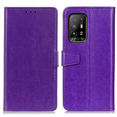 Coque Portefeuille Livre Cuir Etui Clapet A06D pour Oppo A94 5G Violet