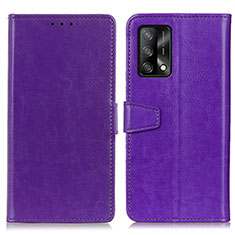 Coque Portefeuille Livre Cuir Etui Clapet A06D pour Oppo A95 4G Violet