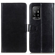 Coque Portefeuille Livre Cuir Etui Clapet A06D pour Oppo Reno5 Z 5G Noir