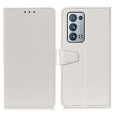 Coque Portefeuille Livre Cuir Etui Clapet A06D pour Oppo Reno6 Pro+ Plus 5G Blanc