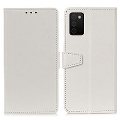 Coque Portefeuille Livre Cuir Etui Clapet A06D pour Samsung Galaxy A02s Blanc