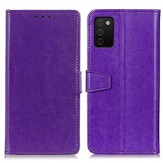 Coque Portefeuille Livre Cuir Etui Clapet A06D pour Samsung Galaxy A02s Violet