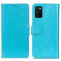 Coque Portefeuille Livre Cuir Etui Clapet A06D pour Samsung Galaxy A03s Bleu Ciel