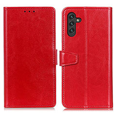 Coque Portefeuille Livre Cuir Etui Clapet A06D pour Samsung Galaxy A04s Rouge