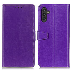 Coque Portefeuille Livre Cuir Etui Clapet A06D pour Samsung Galaxy A04s Violet