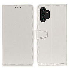 Coque Portefeuille Livre Cuir Etui Clapet A06D pour Samsung Galaxy A13 4G Blanc