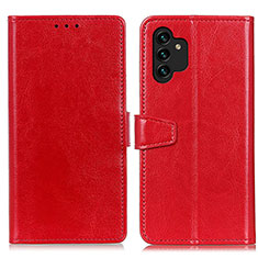 Coque Portefeuille Livre Cuir Etui Clapet A06D pour Samsung Galaxy A13 4G Rouge