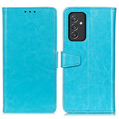 Coque Portefeuille Livre Cuir Etui Clapet A06D pour Samsung Galaxy A15 LTE Bleu Ciel