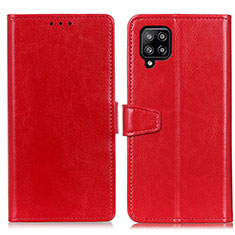 Coque Portefeuille Livre Cuir Etui Clapet A06D pour Samsung Galaxy A22 4G Rouge