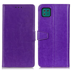 Coque Portefeuille Livre Cuir Etui Clapet A06D pour Samsung Galaxy A22 5G Violet