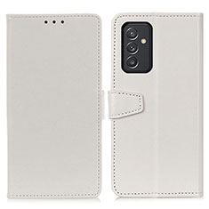 Coque Portefeuille Livre Cuir Etui Clapet A06D pour Samsung Galaxy A24 4G Blanc